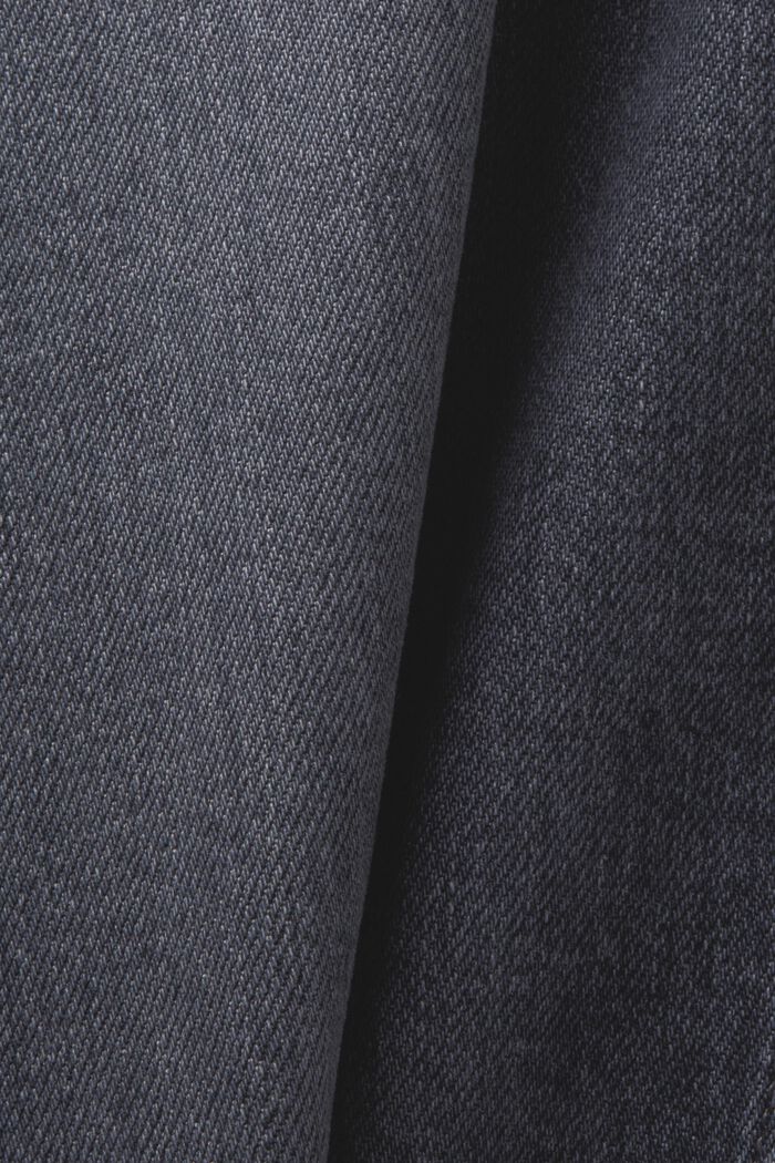 Jeans mid-rise straight fit, BLACK MEDIUM WASHED, detail image number 6