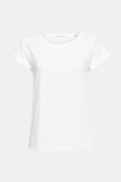Camiseta unicolor, WHITE, overview
