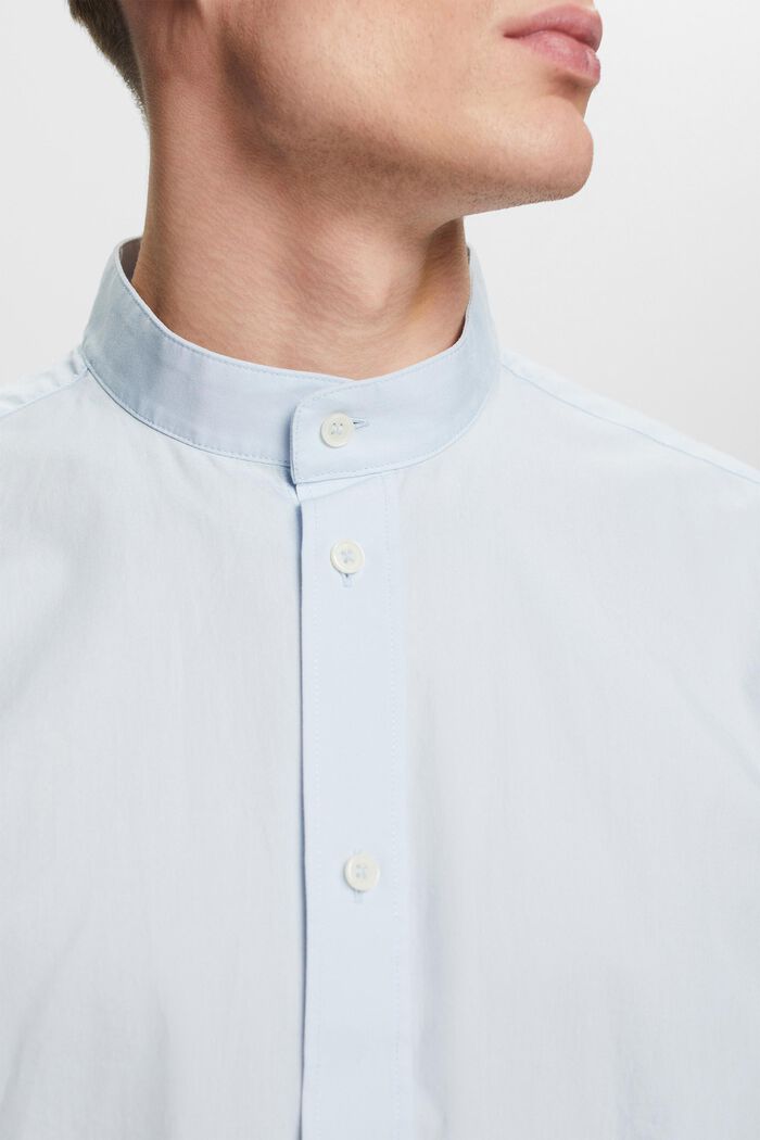Camisa con cuello mao, LIGHT BLUE, detail image number 3