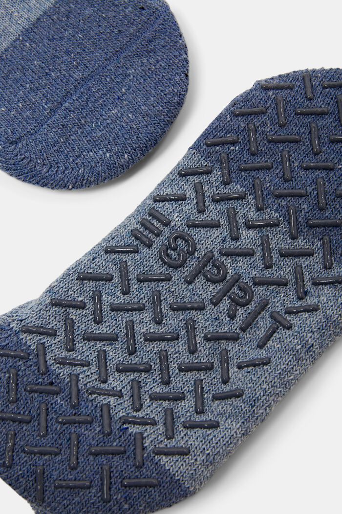 Calcetines cortos antideslizantes en mezcla de lana, BLUE SMOKE, detail image number 2
