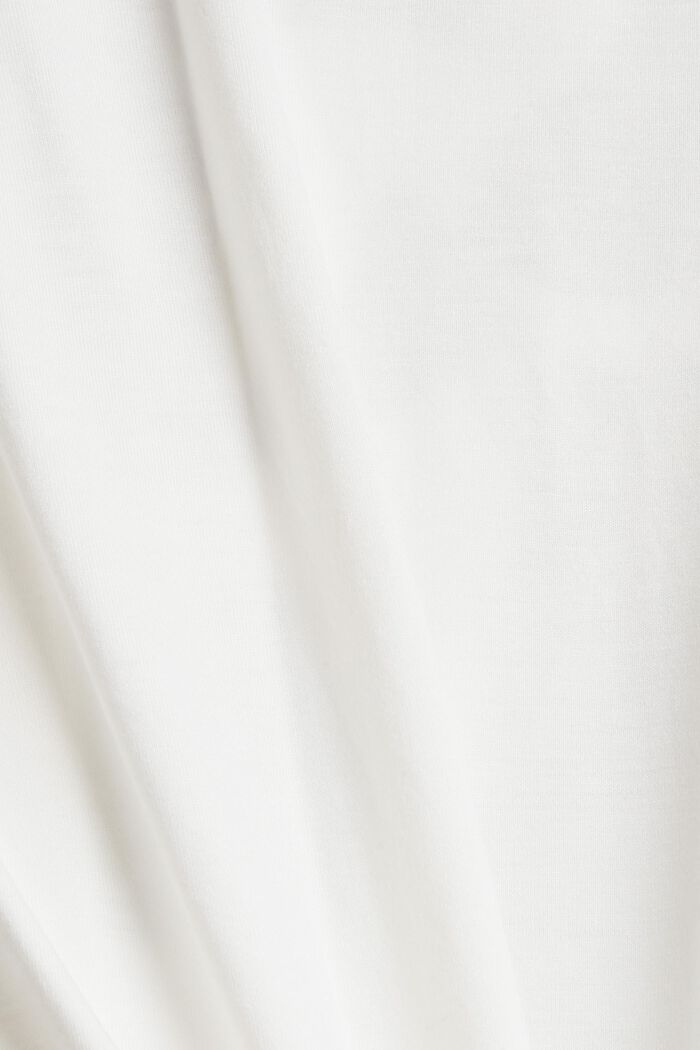 Camiseta en 100 % LENZING™ ECOVERO™, OFF WHITE, detail image number 4