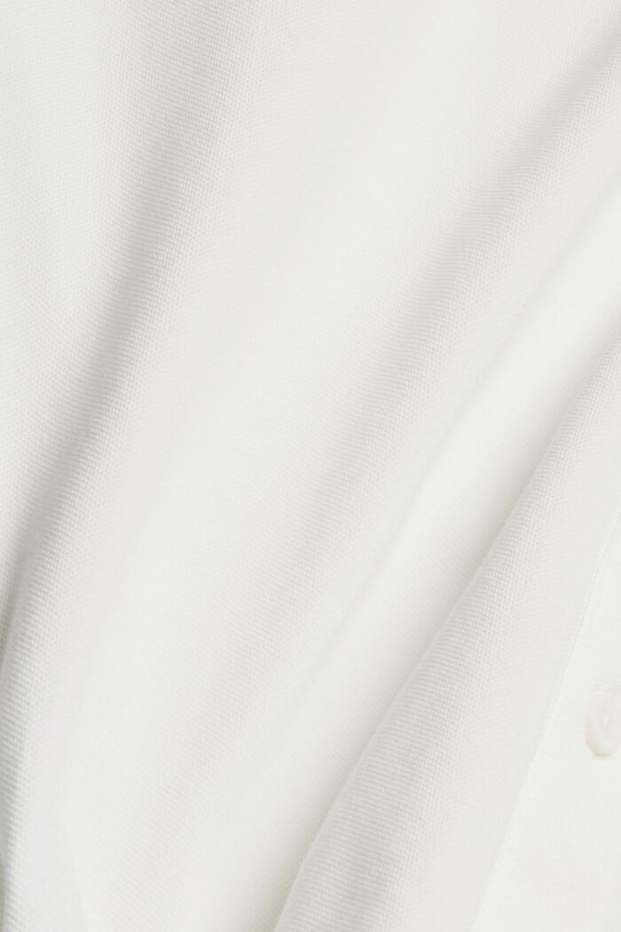 Camiseta de manga larga de piqué, algodón ecológico mercerizado, OFF WHITE, detail image number 5
