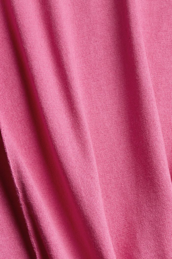 Jersey básico en mezcla de algodón ecológico, PINK, detail image number 1