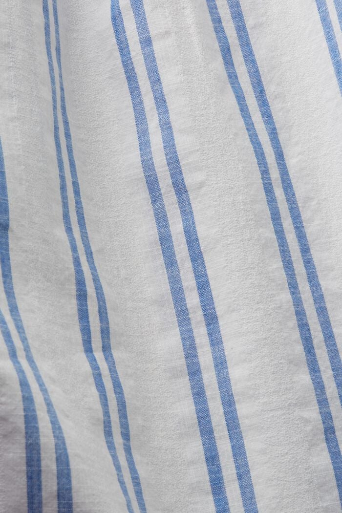 Blusa de manga corta a rayas, 100% algodón, OFF WHITE, detail image number 4
