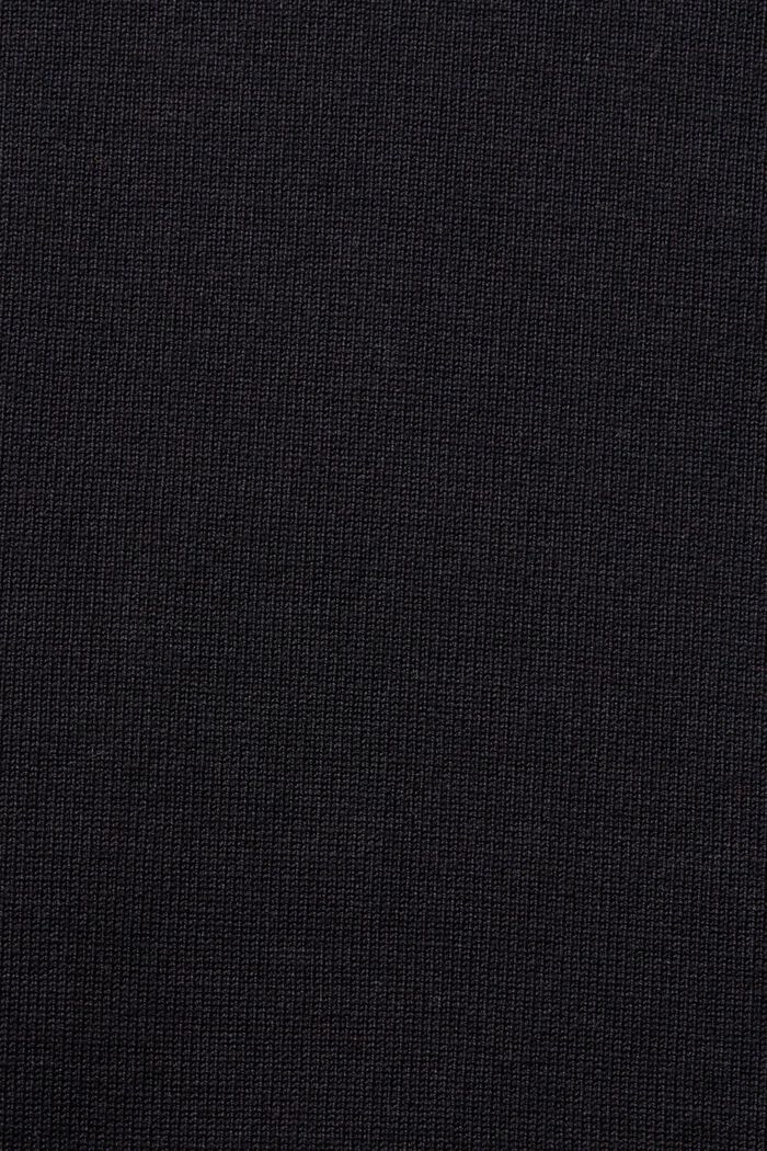 Jersey de manga larga y cuello alto, BLACK, detail image number 5
