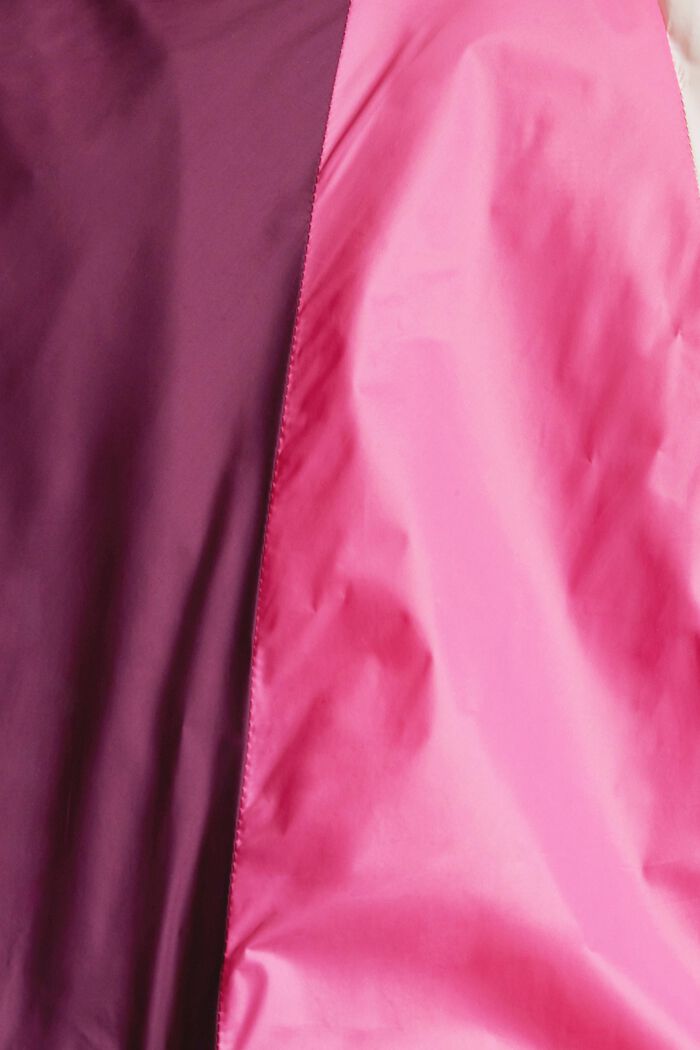 Reciclada: chaqueta con diseño de bloques de color, BORDEAUX RED, detail image number 4