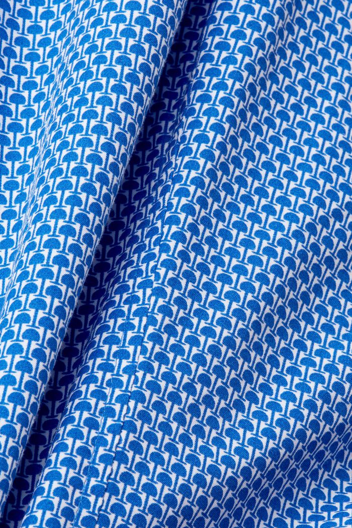 Camisa de corte ceñido con estampado allover, BLUE, detail image number 5