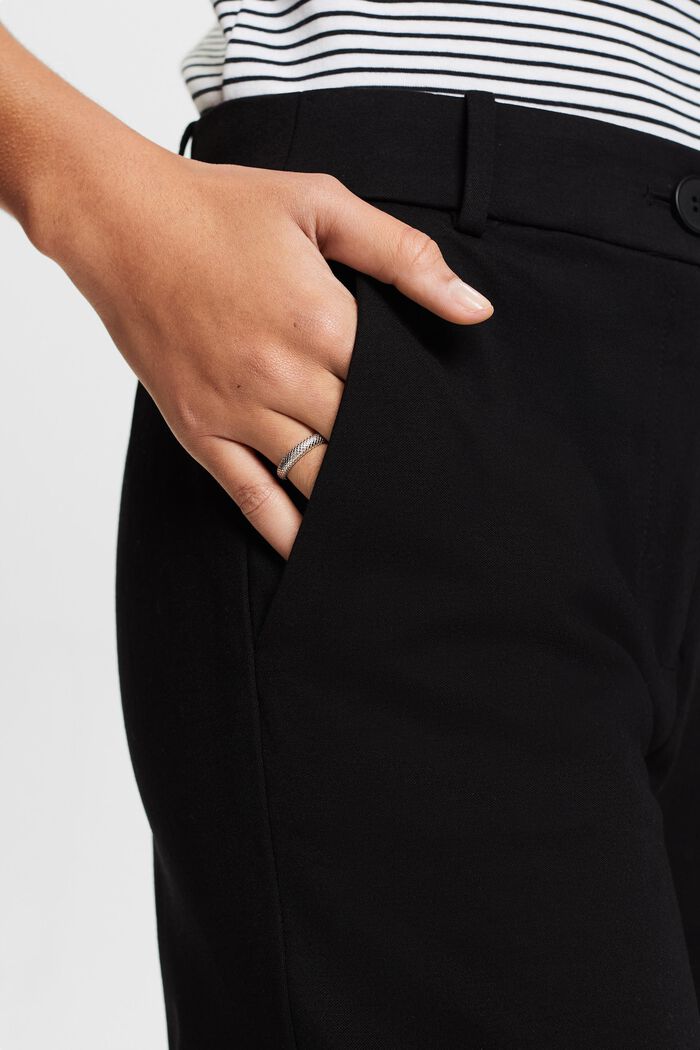 Pantalones de pernera recta SPORTY PUNTO Mix&Match, BLACK, detail image number 4