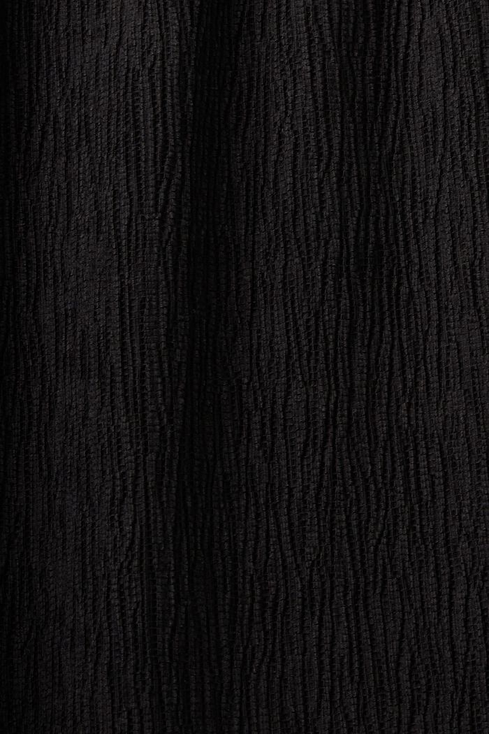 Pantalones arrugados sin cierres, BLACK, detail image number 6