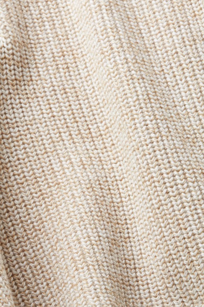Jersey con textura y cremallera en el cuello, OFF WHITE, detail image number 4