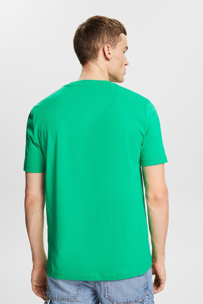 Camiseta de punto de algodón ecológico, GREEN, detail image number 2