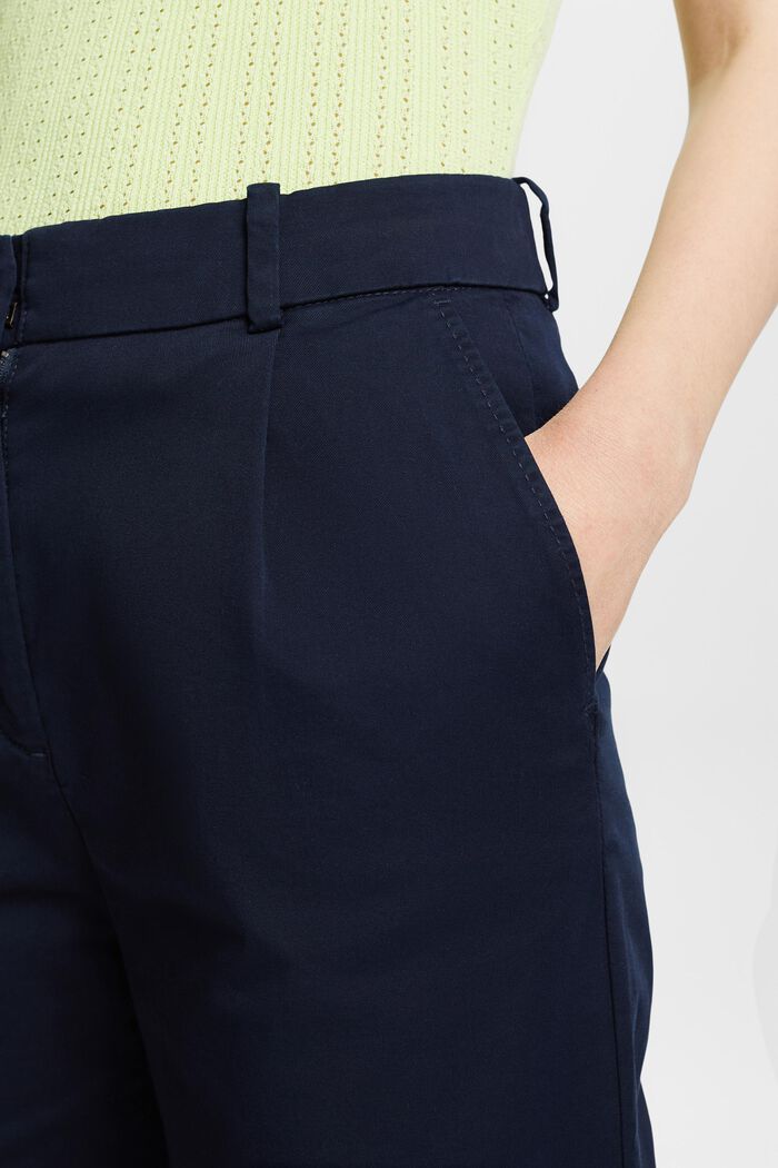 Pantalón chino de pernera amplia, NAVY, detail image number 4