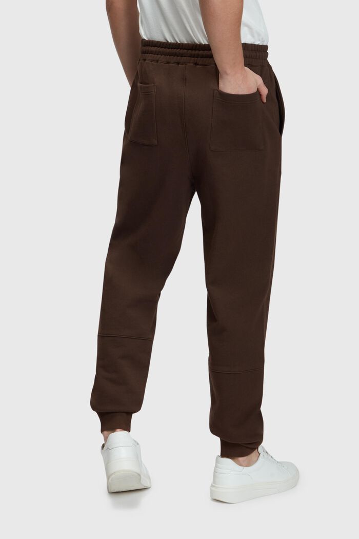 Pantalón deportivo con diseño de bloques de color, DARK BROWN, detail image number 1