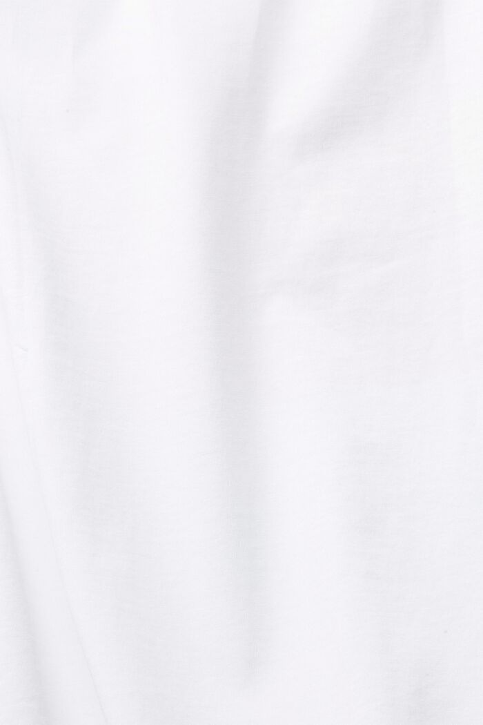 Camiseta corta con estampado, WHITE, detail image number 4