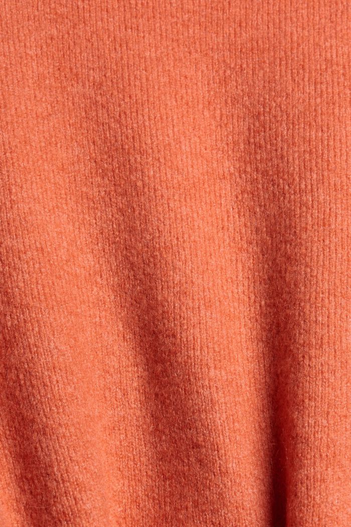 Con lana: cárdigan con escote en pico, BLUSH, detail image number 4
