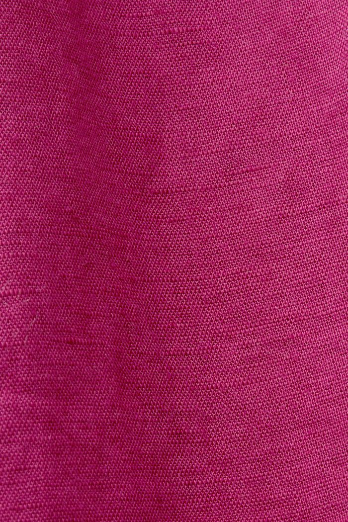 Minivestido, mezcla de algodón y lino, DARK PINK, detail image number 4