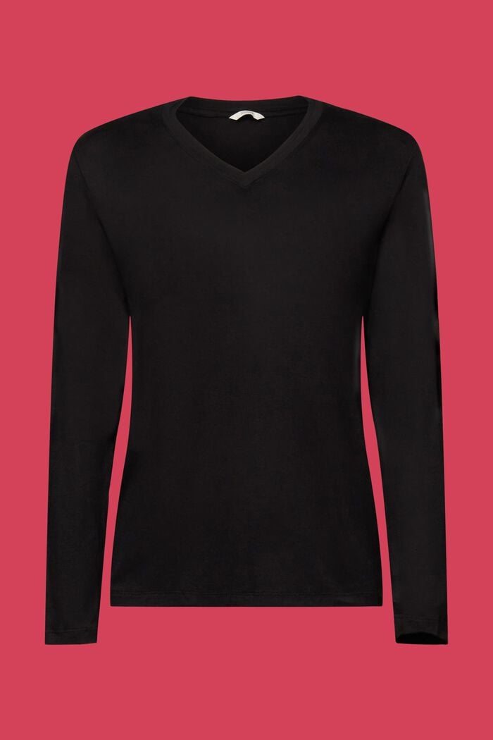 Camiseta de pijama de LENZING™ ECOVERO™, BLACK, detail image number 5