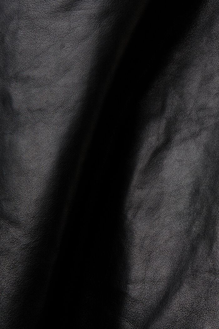 Pantalón cargo de piel, BLACK, detail image number 5