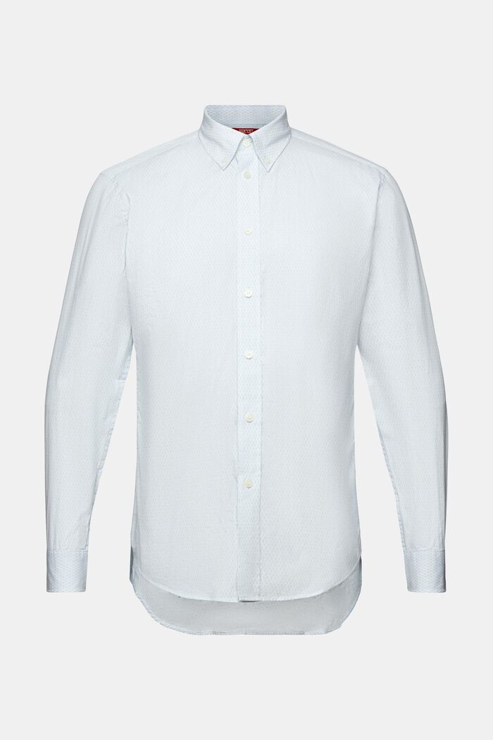 Camisa holgada de algodón con estampado, WHITE, detail image number 5