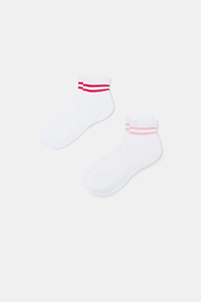 Pack de 2 pares de calcetines de tenis, WHITE, detail image number 0
