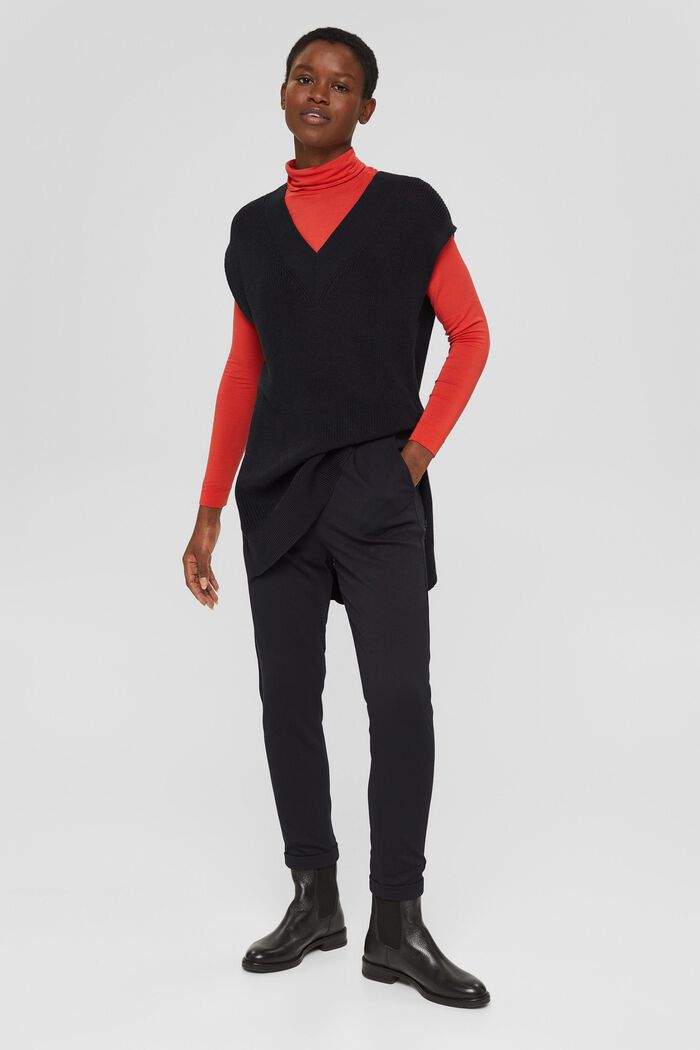 Reciclado: pantalón jogging con cintura elástica, BLACK, detail image number 6