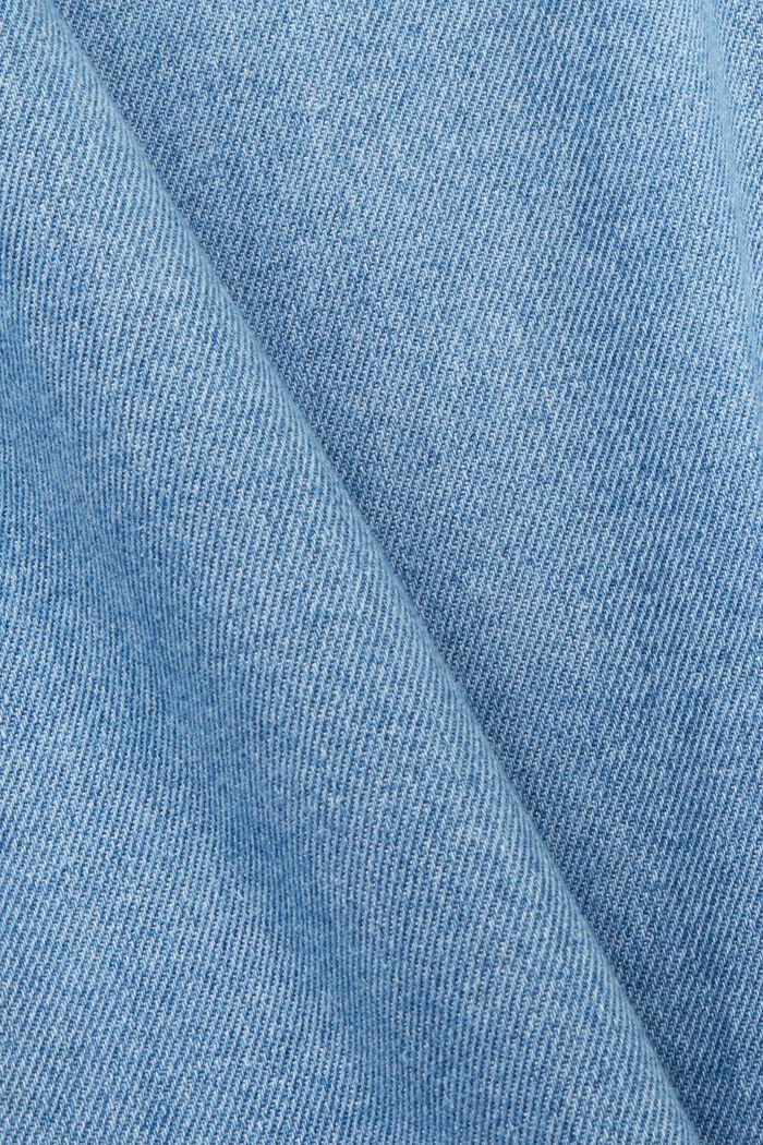 Camisa vaquera de algodón, BLUE LIGHT WASHED, detail image number 4