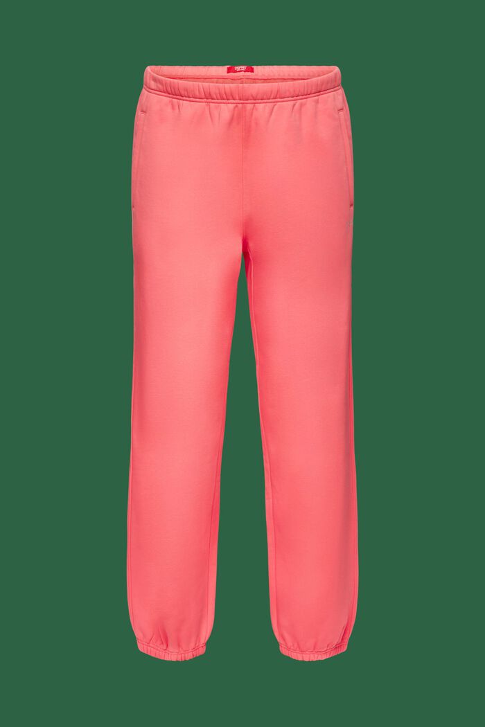 Pantalones de felpa de algodón con logotipo, PINK, detail image number 7