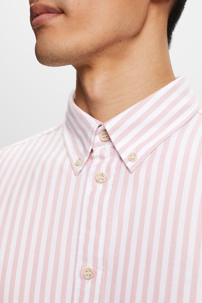 Camisa de cuello abotonado con tejido de rayas Oxford, OLD PINK, detail image number 2
