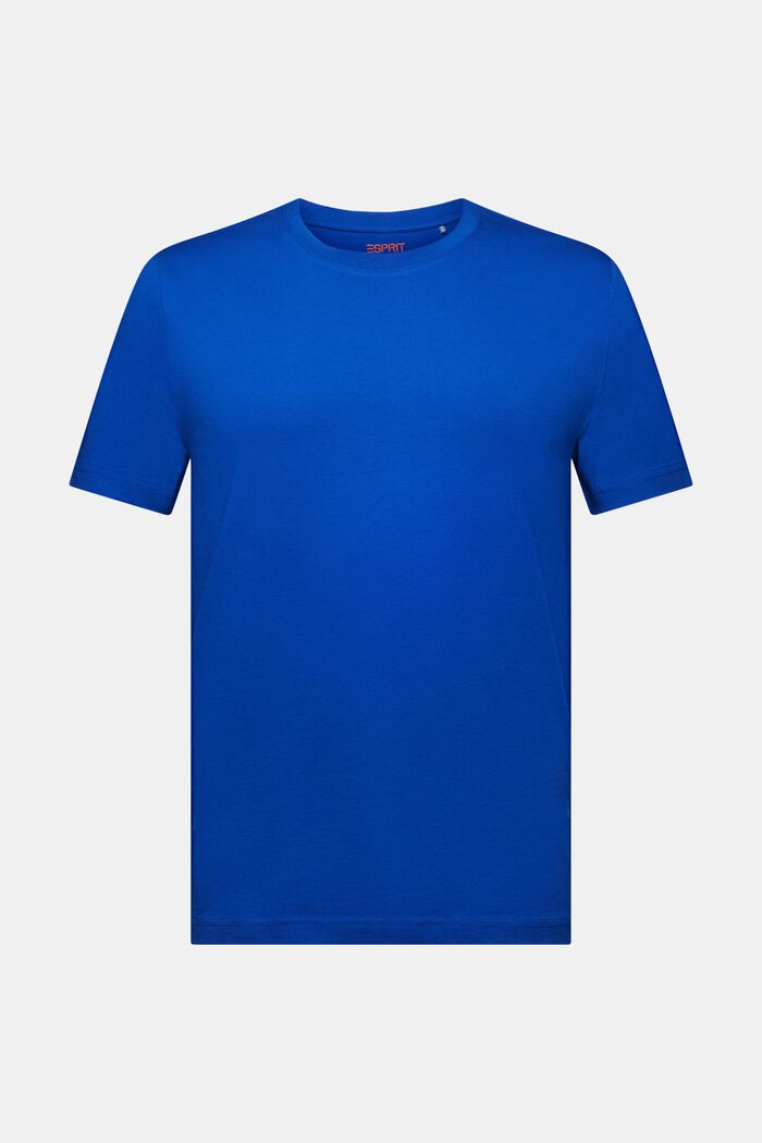 Camiseta de jersey con cuello redondo, BRIGHT BLUE, detail image number 6