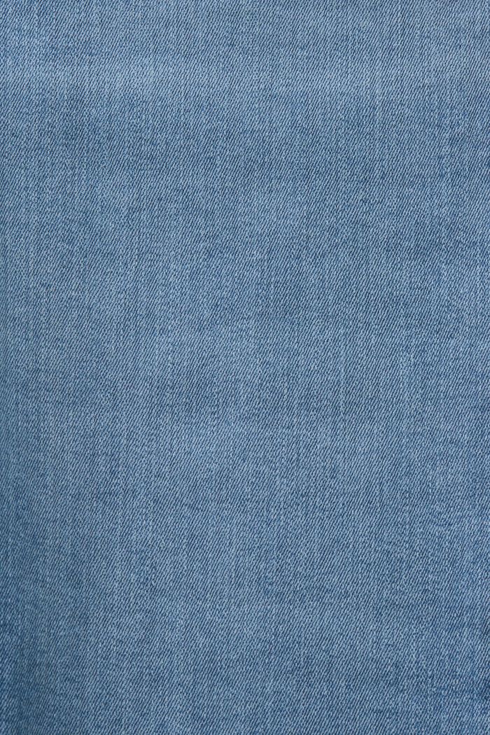 Jeans Capri mid-rise, BLUE LIGHT WASHED, detail image number 6