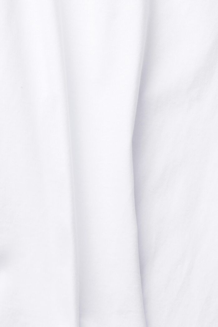 Camiseta básica en 100 % algodón ecológico, WHITE, detail image number 7