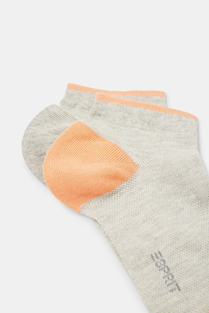 Pack de 2 pares de calcetines de malla para deportivas, algodón ecológico, STORM GREY, detail image number 2