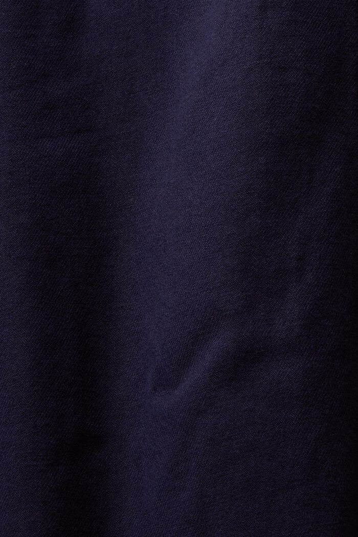 Camisa de sarga de corte normal, NAVY, detail image number 5