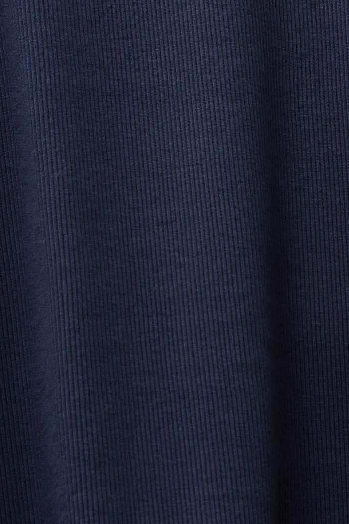 Camiseta de tirantes de punto de algodón, logotipo, NAVY, detail image number 4