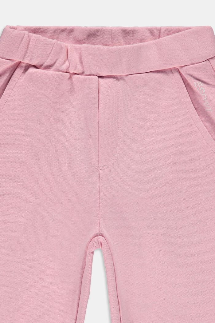 Pantalón de felpa básico en 100 % algodón, LIGHT PINK, detail image number 2