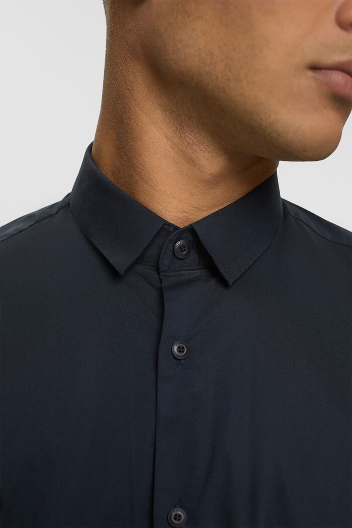 Camisa de corte ajustado, BLACK, detail image number 0