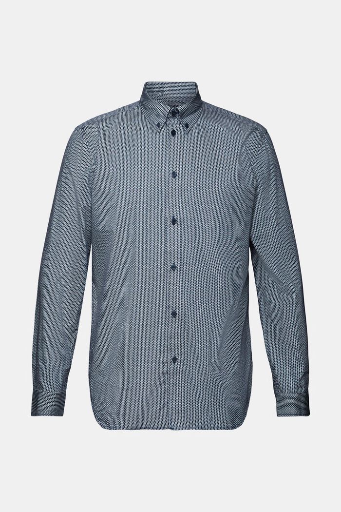 Camisa en popelina de algodón, GREY BLUE, detail image number 5
