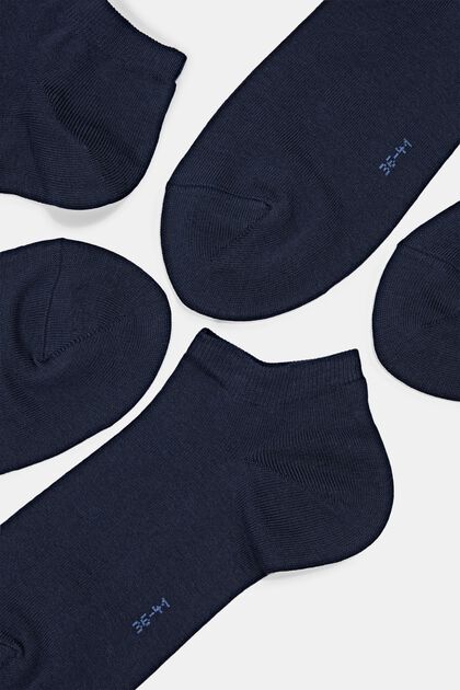 Pack de 10 pares de calcetines para deportivas, mezcla de algodón ecológico