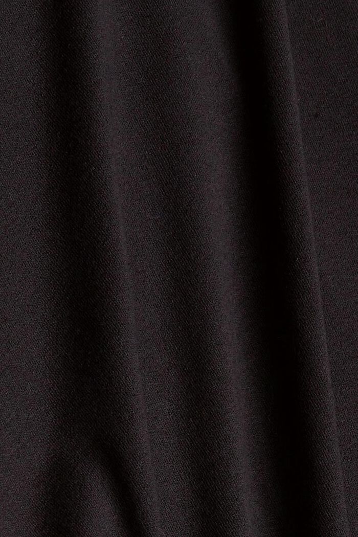 Vestido con bajo avolantado, LENZING™ ECOVERO™, BLACK, detail image number 4