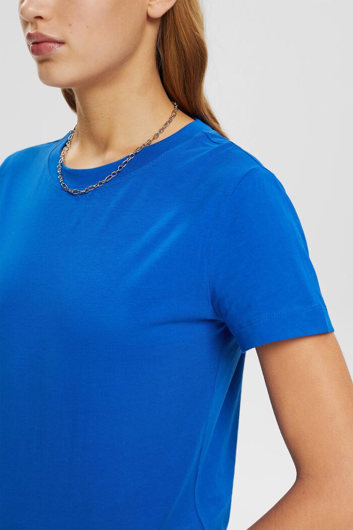 Camiseta de algodón con cuello redondo, BLUE, detail image number 2