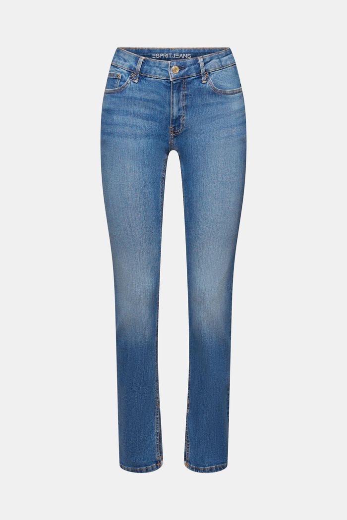 Jeans mid-rise slim fit, BLUE MEDIUM WASHED, detail image number 6