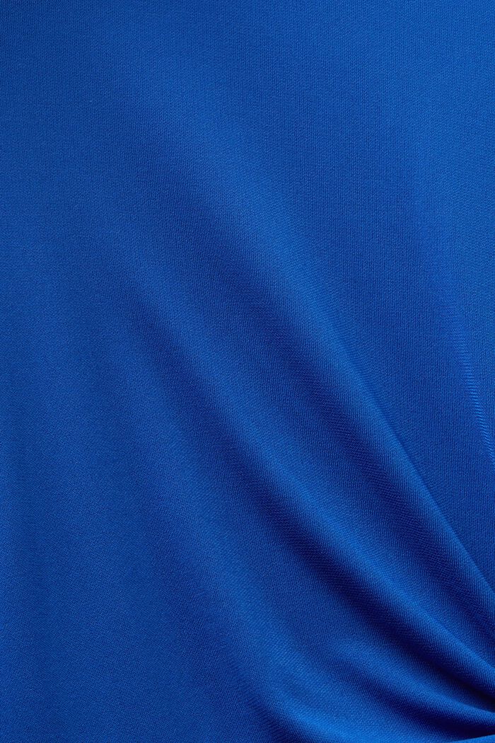 Vestido midi de crepé con diseño anudado, BRIGHT BLUE, detail image number 4