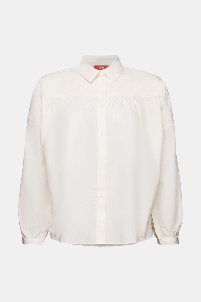 Blusa de popelina, 100% algodón, OFF WHITE, detail image number 6