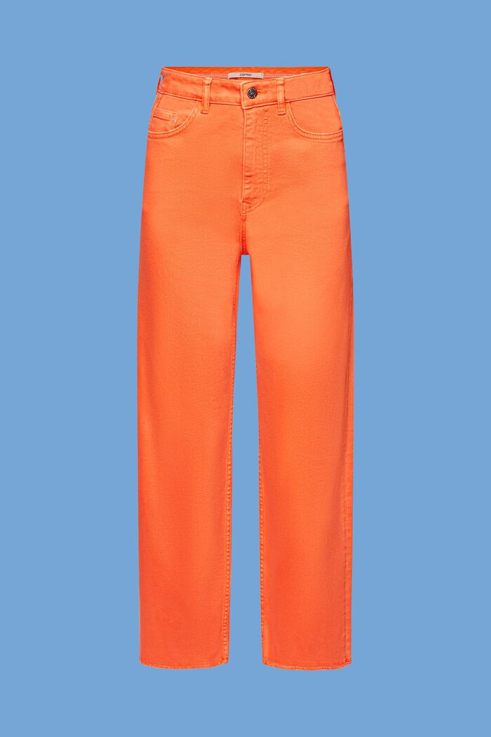 Jeans high rise straight leg, ORANGE RED, detail image number 8
