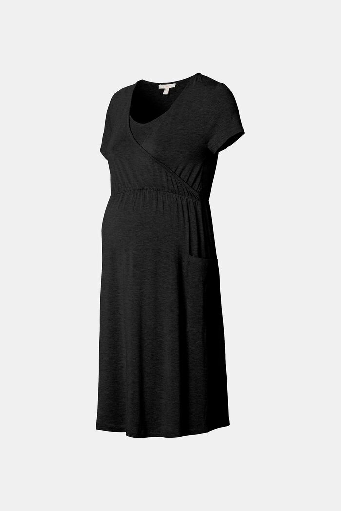 Vestido con función de lactancia, LENZING™ ECOVERO™, BLACK, detail image number 0