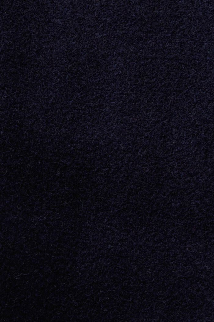 Abrigo realizado en mezcla de lana, NAVY, detail image number 5