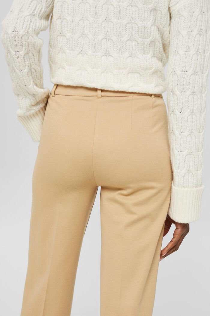 Pantalones de pernera recta SPORTY PUNTO Mix&Match, CAMEL, detail image number 0