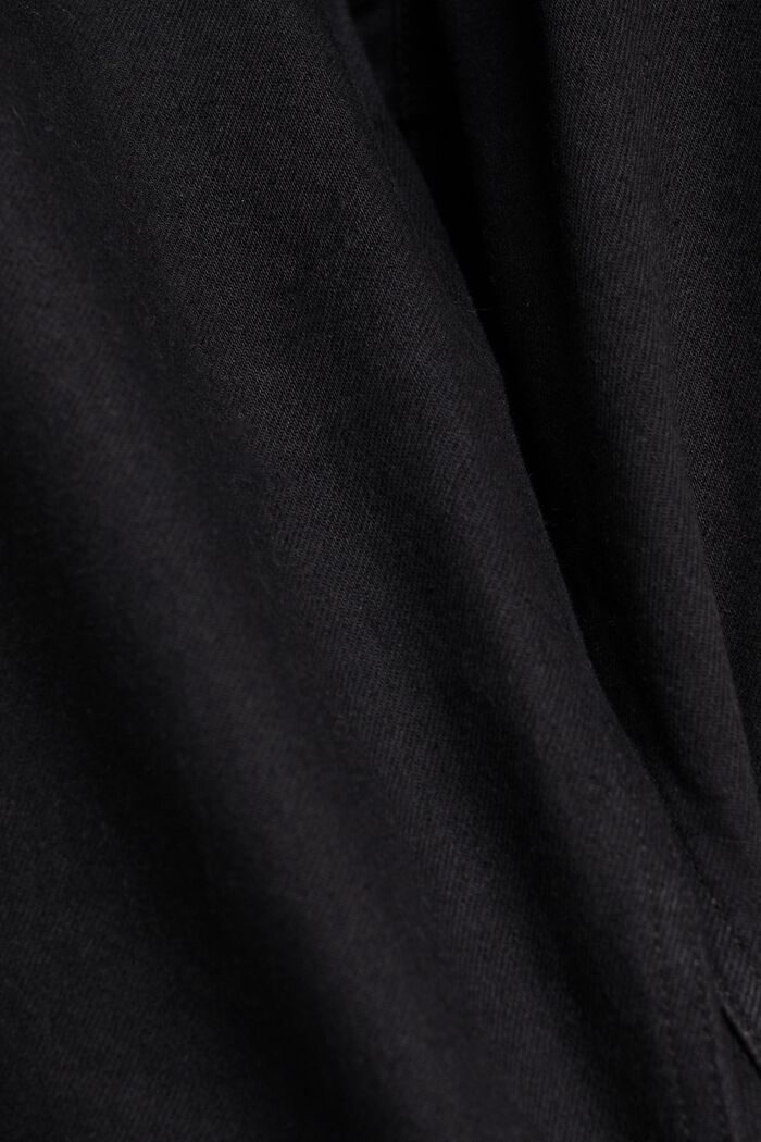 Vaqueros de algodón sostenible con pernera recta, BLACK DARK WASHED, detail image number 1