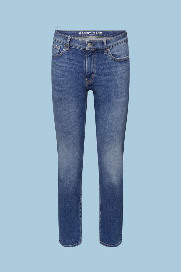 Jeans mid-rise slim fit, BLUE MEDIUM WASHED, detail image number 6