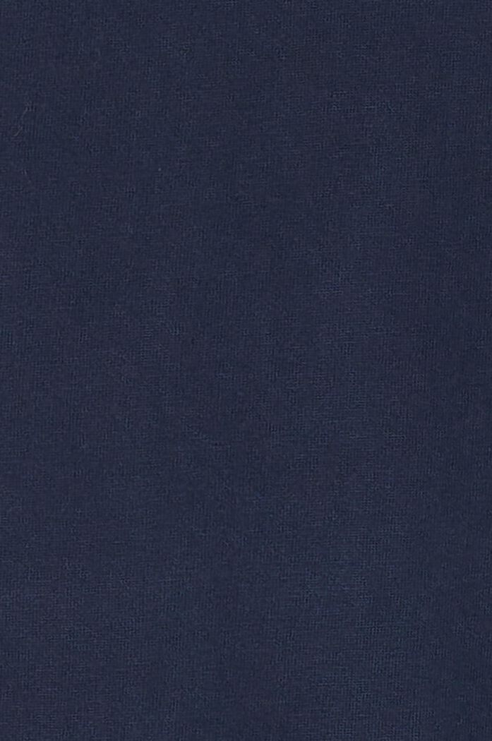 Camiseta de algodón con detalles de bordado calado, NIGHT SKY BLUE, detail image number 3